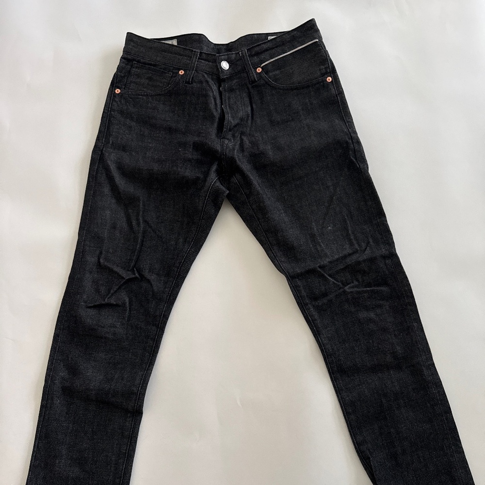Benzak Denim Developers B-01 Slim Selvedge Jeans – 14oz Black Denim - 30W
